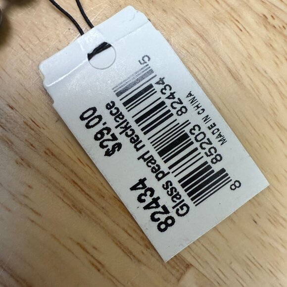 Cookie Lee Necklace Pearl  Black & White Double Strand Beaded Design Classic - Picture 4 of 9